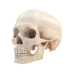 Obraz premium A white skull with a mouth open and teeth showing