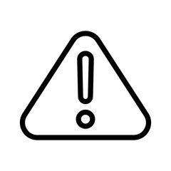 2 caution line icon illustration vector graphic