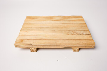 wooden photo props, wooden trays, wooden coasters with a plain white background