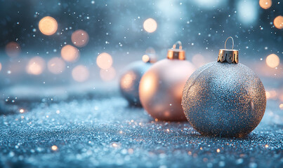 Warm and romantic Christmas scene background