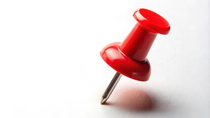 Red push pin isolated on background, rendering , red, push pin, isolated, background,rendering, office supplies, stationary, sharp