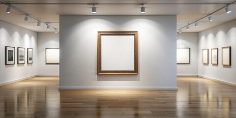 Art Gallery Frames Muckup with minimalist design , frames, mockup, art gallery, gallery wall, minimalism, modern