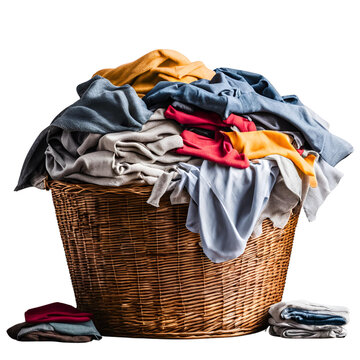 recommend clip art: laundry basket with clothes