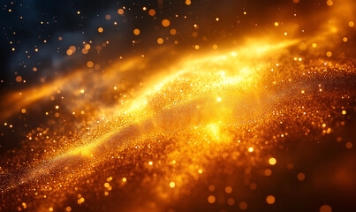 Obraz premium Shining golden particles