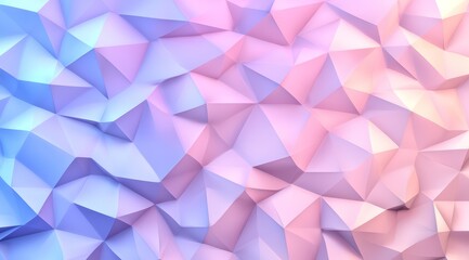 Obraz premium Pink Purple Pastel Geometric Low Poly Surface Background