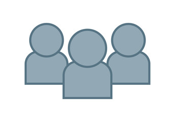 Icono de avatares representando un grupo social