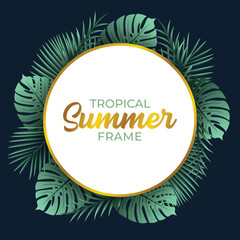 Tropical Palm Leaf Vector Art for Summer Designs and Branding