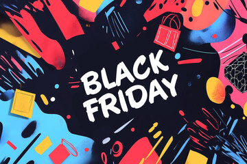 Fototapeta premium Black Friday Sale Promotion