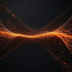 Abstract beautiful creeping fire background texture Bright glowing waves of electric fire neon energy lines