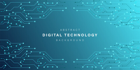 Blue abstract technology background. business technology communication. Hi tech digital connection. high tech. science. modern technology business concept. futuristic background. vector illustration