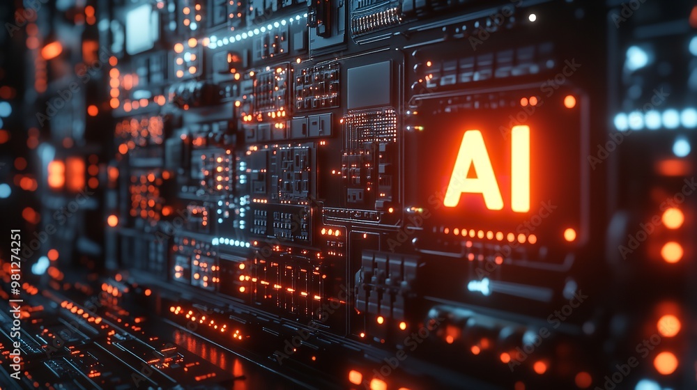 Aufkleber 3d rendering of 