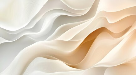 Obraz premium Soft Abstract Waves in Neutral Tones