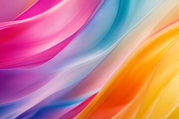 Soft Flowing Layers of Colorful Fabric Texture