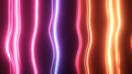Obraz premium Radiating Neon Light Burst, futuristic flashes, Motion lights, Colorful Streaks on Dark Background