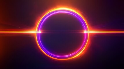 Obraz premium Radiating Neon Light Burst, futuristic flashes, Motion lights, Colorful Streaks on Dark Background