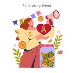 Childhood Cancer Awareness Month. Flat Vector Illustration