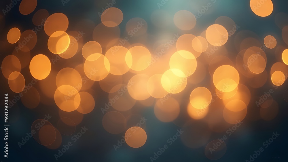 Poster a blurred bokeh light background featuring soft, out-of-focus light spots in various colors. this dr