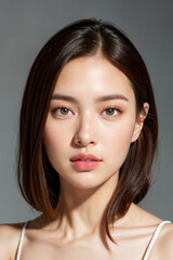 Naklejka premium asian beautiful woman 