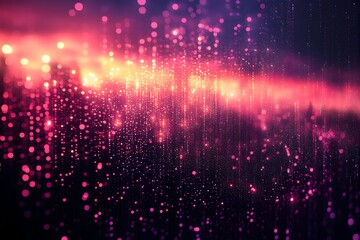 Fototapeta premium Mesmerizing Abstract Glowing Lights Shimmering in Dynamic Motion with Vibrant Colorful Sparkles