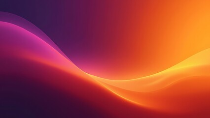 A vibrant gradient background transitioning from orange to purple, creating a dynamic and energetic visual. The bold color blend adds depth and intensity.
