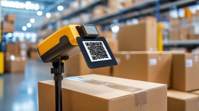 Advanced QR Code Scanning Technology in Modern Warehouse Setting