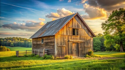 Rustic small wooden barn house in a rural setting, wood, barn, house, rural, rustic, countryside, farm, architecture, quaint