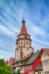 Fototapeta premium Gengenbach is a small town with about 11,000 inhabitants. It is located in southern Germany, on the edge of the Black Forest, in the district of Ortenau.