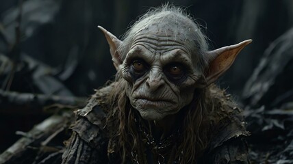 Obraz premium a sinister enchantingly decrepit goblin with image