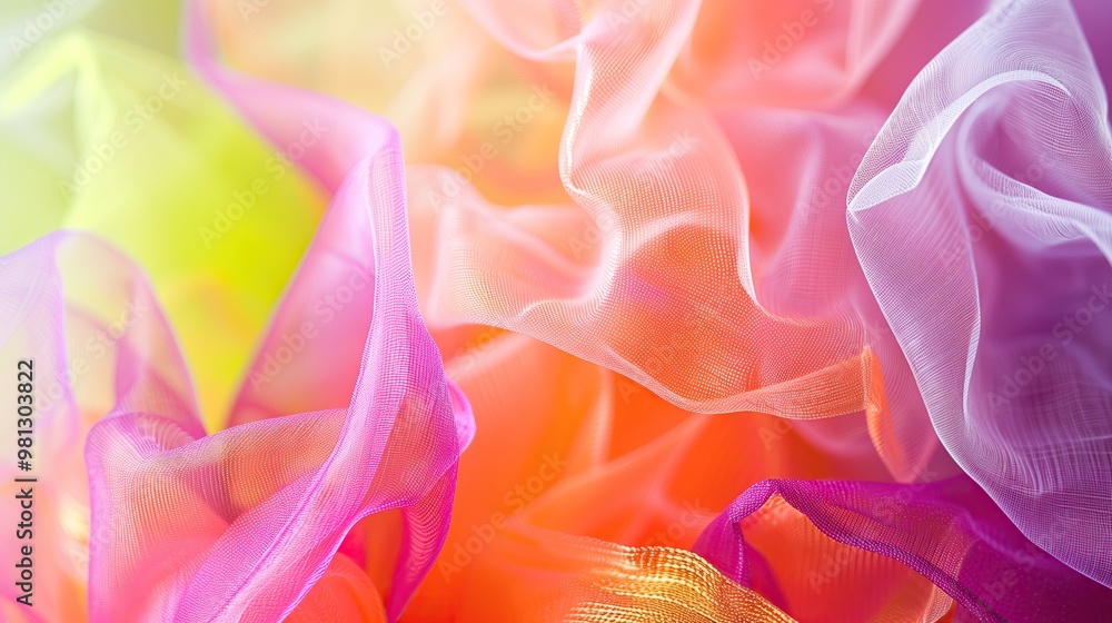 Aufkleber abstract colorful fabric background soft delicate texture