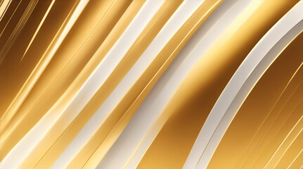 Obraz premium Abstract yellow and white wavy line pattern