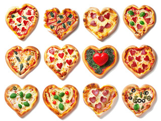 set of heart shaped cookies