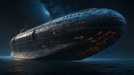 Obraz premium in the eerie emptiness of deep space a majest image