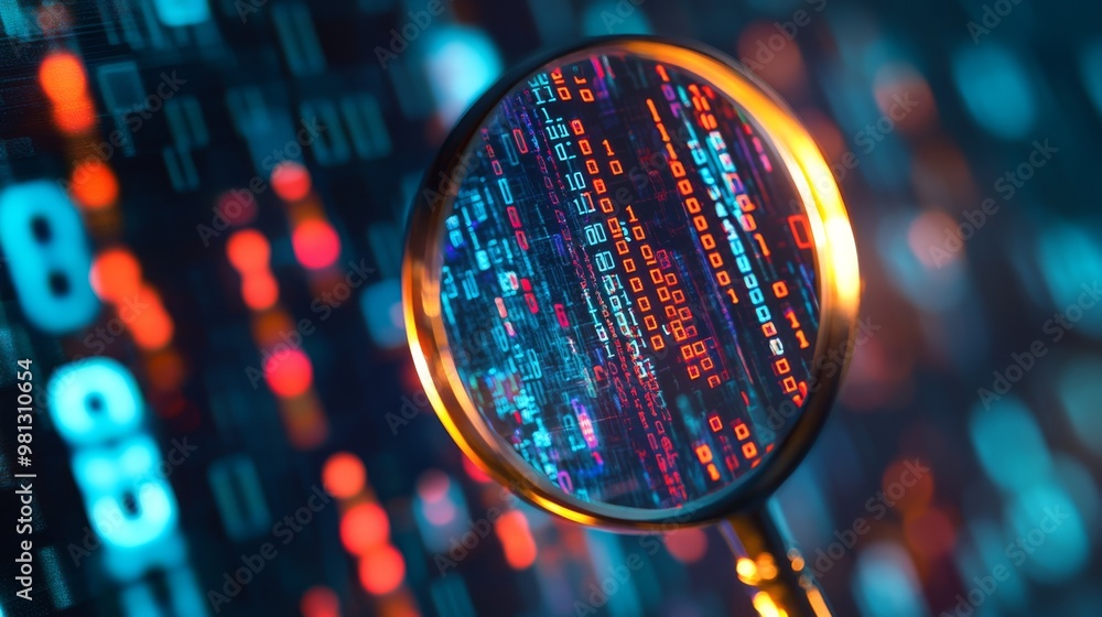 Poster discover how advanced digital visualization algorithms blend technology and finance, enhancing decis
