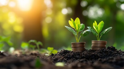 A financial report focusing on the green economy, with emphasis on sustainable development