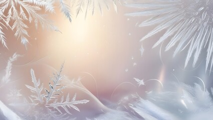 christmas background with snowflakes