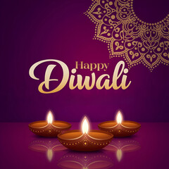  Diwali background featuring vibrant candles and festive lettering celebrating the spirit of the festival of lights (2)