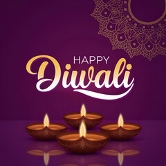  Diwali background featuring vibrant candles and festive lettering celebrating the spirit of the festival of lights (2)