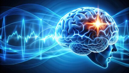 Encephalogram showing brain activity on paper, brain waves, EEG, medical equipment, neuroscience, neurology