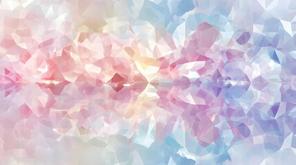 Abstract Art with Triangles and Reflection