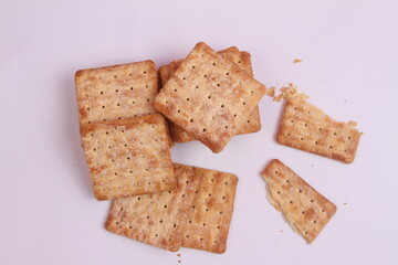 cookies on white background