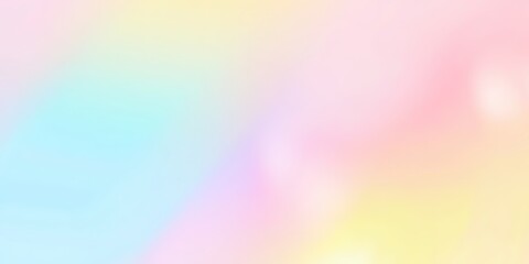 Color gradient background, abstract  pastel rainbow. Light blue, pink and yellow color banner gradation texture, vector pink noise texture blur abstract background