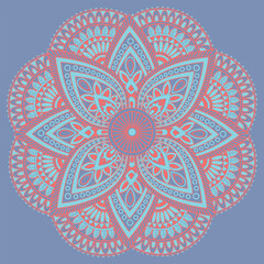 Serenity round adult mandala coloring book page for kip book interior 