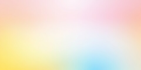 Obraz premium Color gradient background, abstract pastel rainbow. Light blue, pink and yellow color banner gradation texture, vector pink noise texture blur abstract background