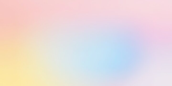 Color gradient background, abstract  pastel rainbow. Light blue, pink and yellow color banner gradation texture, vector pink noise texture blur abstract background