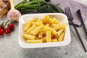 Italian cuisine - cooked pasta tortiglioni