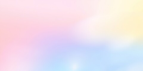 Obraz premium Color gradient background, abstract pastel rainbow. Light blue, pink and yellow color banner gradation texture, vector pink noise texture blur abstract background