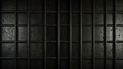 Dark metal grid with a textured finish.