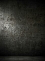 Dark textured grunge wall with a raw concrete surface.