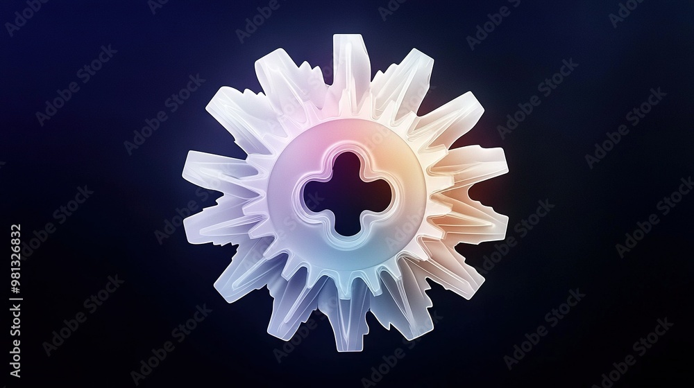Poster close-up of a snowflake against a black backdrop with a blurred snowflake