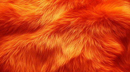 Naklejka premium A close up of a textured orange fur texture background. Fur Texture. Illustration